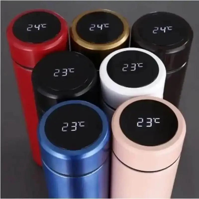 **Garrafa Térmica Inteligente 500ml – Conforto e Praticidade em Cada Gole**