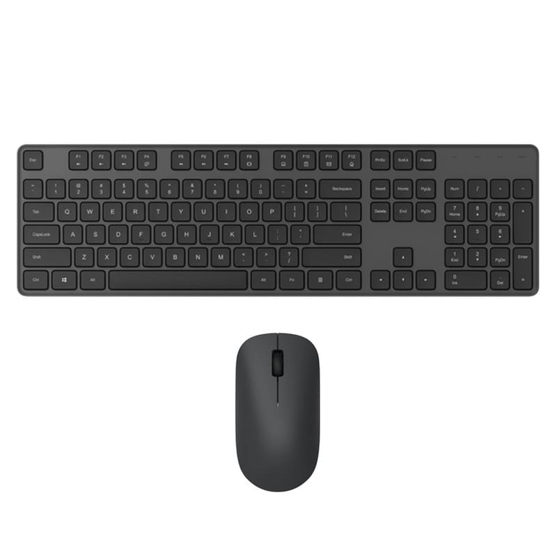 Teclado e Mouse Xiaomi Sem Fio Ergonômico Portátil Original 2.4GHZ