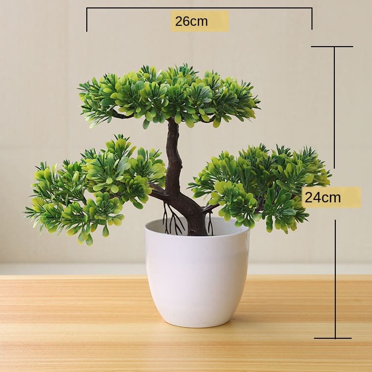 Vaso com Planta Artificial Bonsai para Decoração