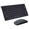 Kit Teclado e Mouse Sem Fio para PC 2.4g Ultra Fino Wireless