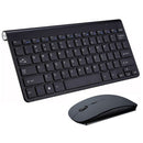 Kit Teclado e Mouse Sem Fio para PC 2.4g Ultra Fino Wireless