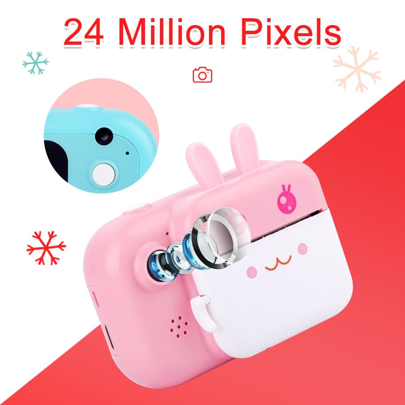 Câmera Digital Fotográfica Infantil Instantânea Compacta Minibear