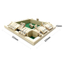 Jogo Educativo de Matemática Tabuleiro de Madeira 4 Lados