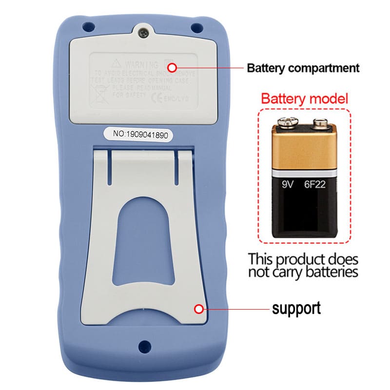 Multímetro Digital LCD Portátil Tensão Multi Teste AC DC A830L