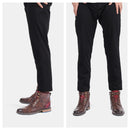 Bota de Couro Masculina Cano Alto Estilo Vintage