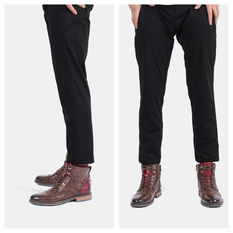 Bota de Couro Masculina Cano Alto Estilo Vintage