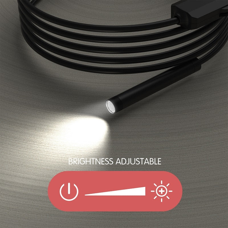 Boroscópio Industrial Câmera HD 8mm À Prova D'Água