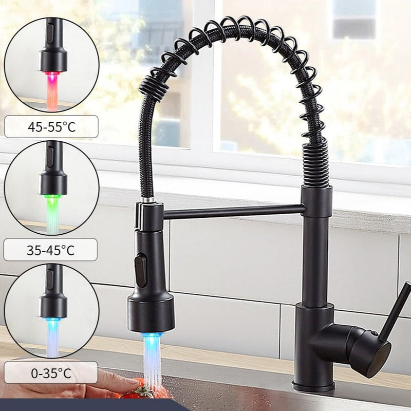 Torneira Flexível para Cozinha com Misturador de Água