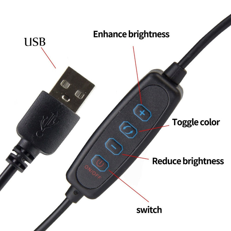 Tripé com Ring Light 15cm