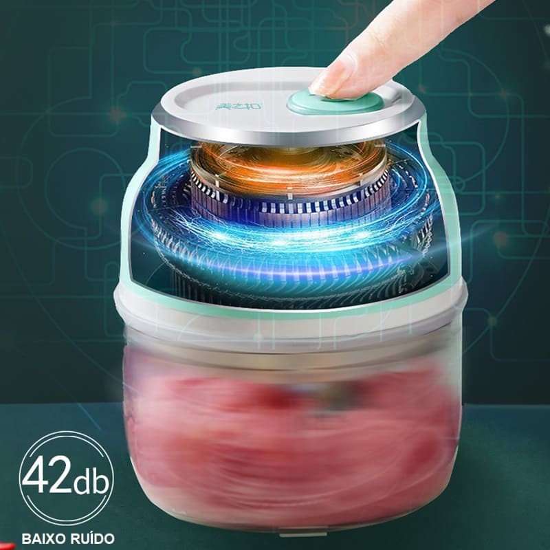 Mini Processador de Alimentos Elétrico Food Mixer