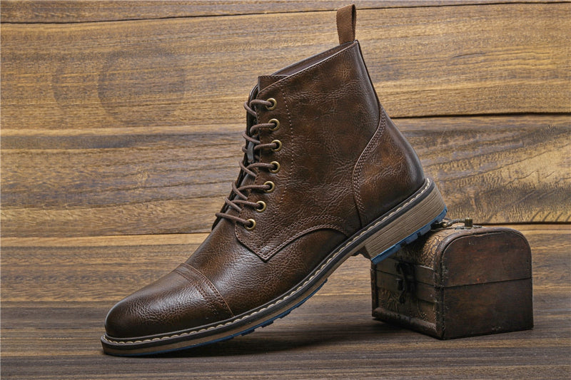 Bota de Couro Masculina Ankle Clássica
