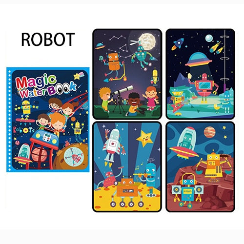 Caderno de Pintura Mágico - Estímulo à Criatividade e Diversão para Crianças