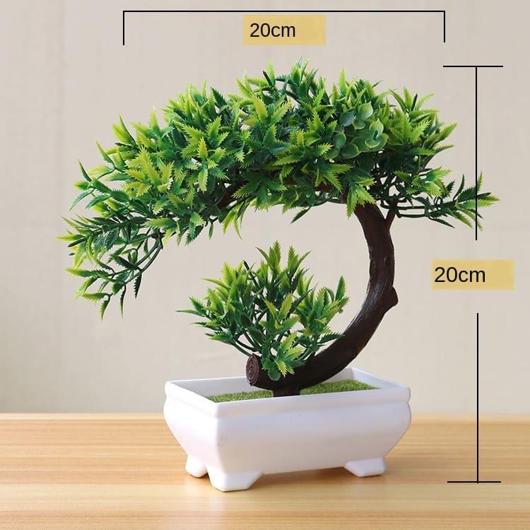 Vaso com Planta Artificial Bonsai para Decoração