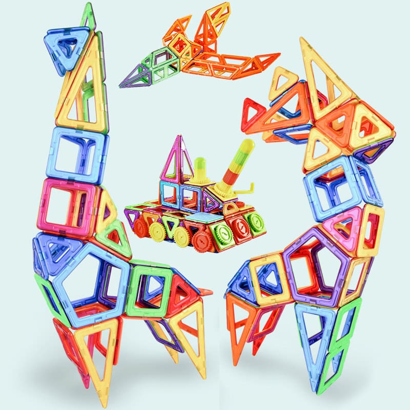 Blocos de Montar Para Construção Magnéticos Brinquedo Educativo