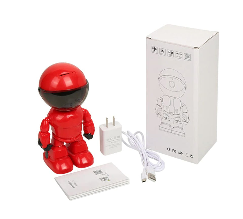 Câmera Ip Wi-fi Robô Full HD 1080p 360 Visão Noturna Monitor de Bebê