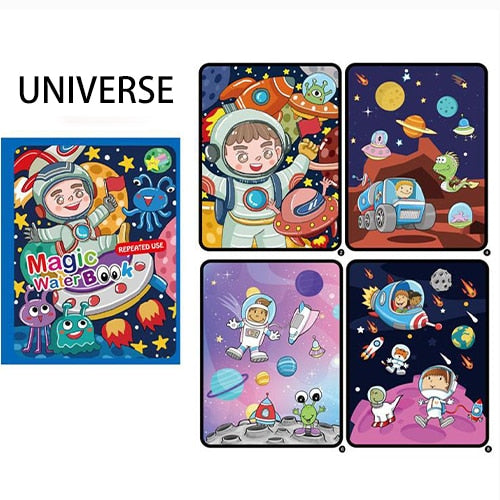 Caderno de Pintura Mágico - Estímulo à Criatividade e Diversão para Crianças