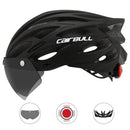 Cascos de Ciclismo Cairbull com Luz Traseira e Viseira Magnética para Proteção e Conforto