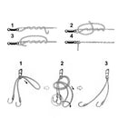 Conjunto de Giradores Destorcedores para Pesca em Aço Inoxidável – 150 Unidades em 6 Tamanhos para Maior Praticidade