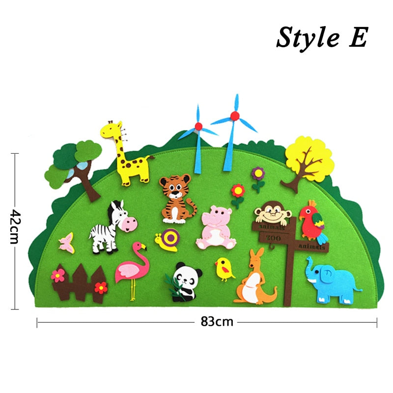 Painel de Feltro para Estímulo da Criatividade