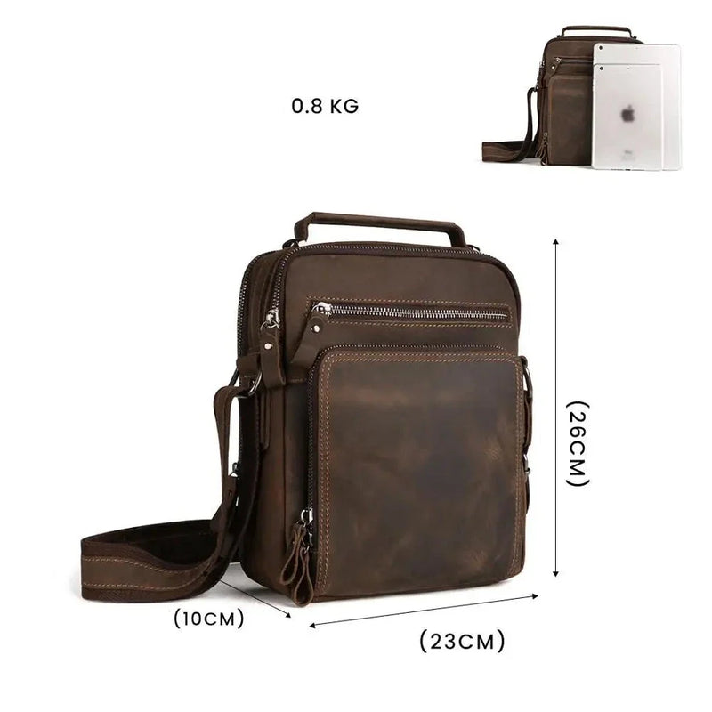 Mochila Joyir Premium em Couro Genuíno para Conforto e Estilo