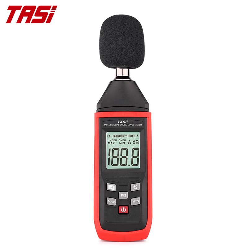 Decibelímetro Digital Medidor Monitor de Som Ruído 30-130dB Tasi TA8151