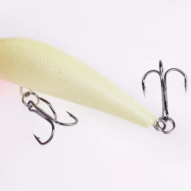 Isca Luminosa Noturna 8cm 8,5g com Ganchos Afiados para Pesca Eficiente