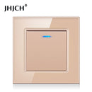 Tomada de Parede Luxo Cristal com Interruptor e Indicador LED One Touch