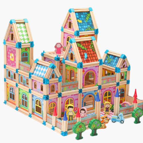 Casa de Boneca de Madeira Premium - Estímulo à Criatividade das Crianças