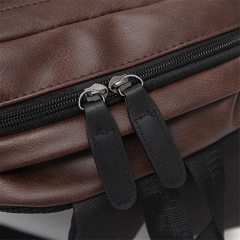 Mochila De Couro Masculino Moderna