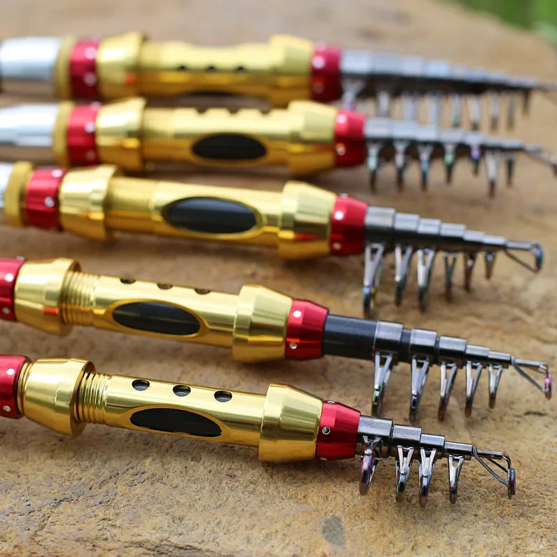 Vara de Pesca Telescópica Yernea em 99% Carbono – Leve e Versátil de 1.8 a 3.6m para Aventura Perfeita