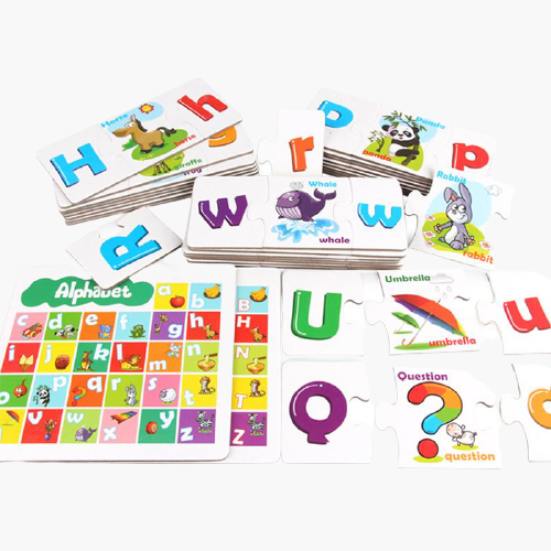 Quebra-Cabeça do Alfabeto em Inglês com 78 Peças - Aprendizado Divertido e Interativo