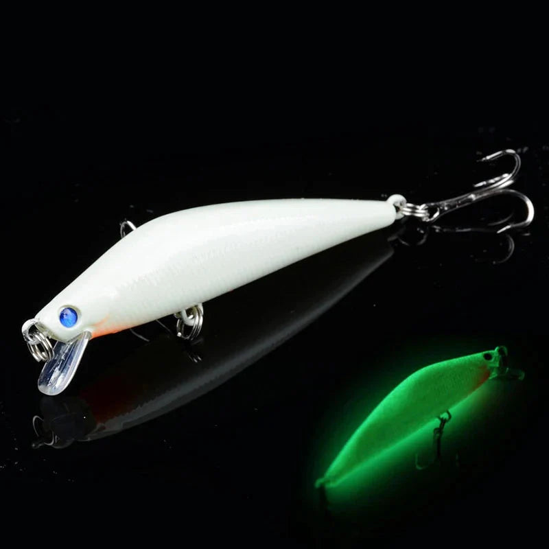 Isca Luminosa Noturna 8cm 8,5g com Ganchos Afiados para Pesca Eficiente