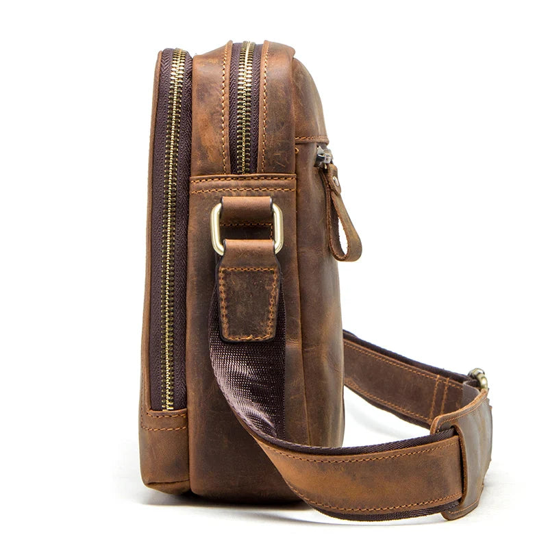 Mochila de Couro Genuíno - Sofisticação e Praticidade para o Seu Dia a Dia