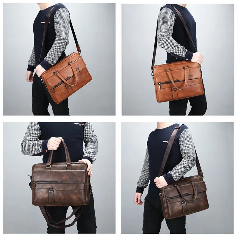 Maleta Elegante em Couro Genuíno - JeepBusiness: Praticidade e Estilo para Seu Dia a Dia