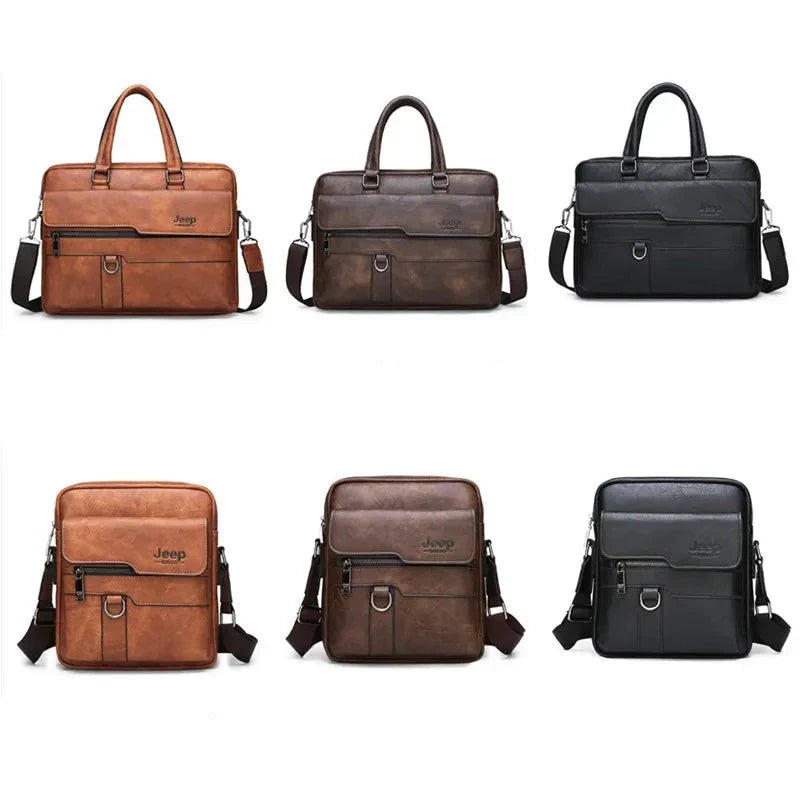 Maleta Elegante em Couro Genuíno - JeepBusiness: Praticidade e Estilo para Seu Dia a Dia