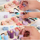 Tabuleiro Numérico e Formas Geométricas em Madeira: Aprendizagem Divertida e Criativa para Todas as Idades