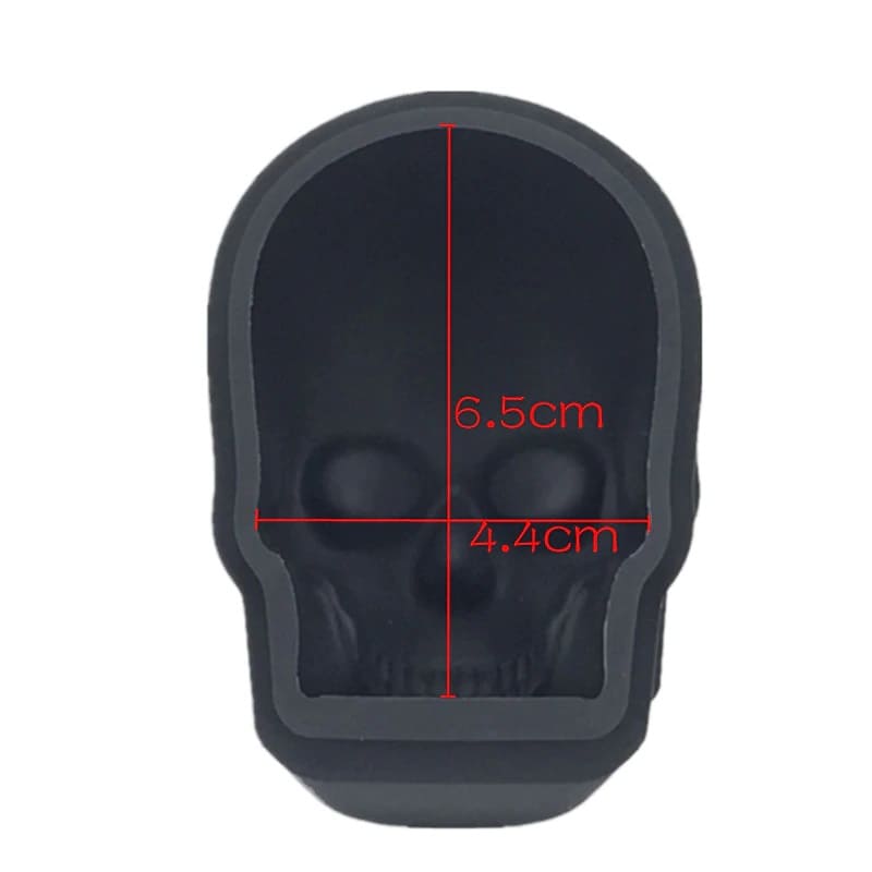 Molde de Silicone para Gelo Kit de Formas Caveira 3D White Skull