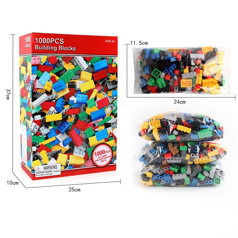 Blocos de Montar Infantil 1000 Peças Estilo Lego