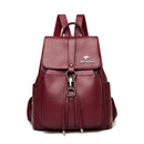 Mochila de Couro Genuíno Feminina - Estilo Aussie para Conforto e Praticidade