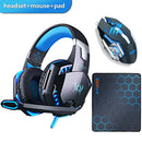 Kit Gamer Mouse 4000DPI + Headset P2 USB + Mouse Pad