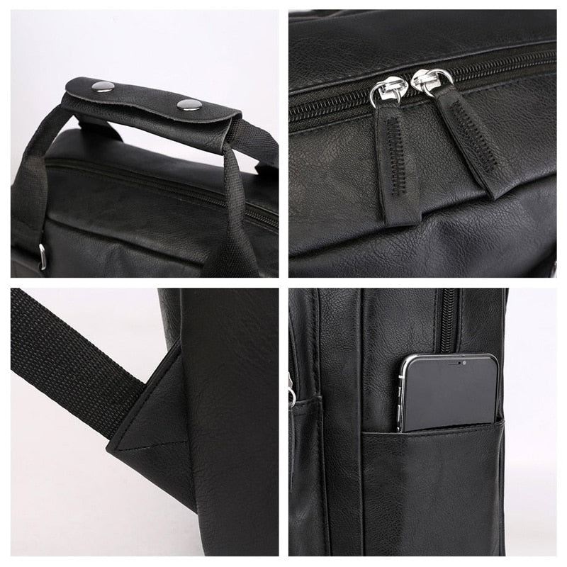 Mochila para Notebook Couro Clássica