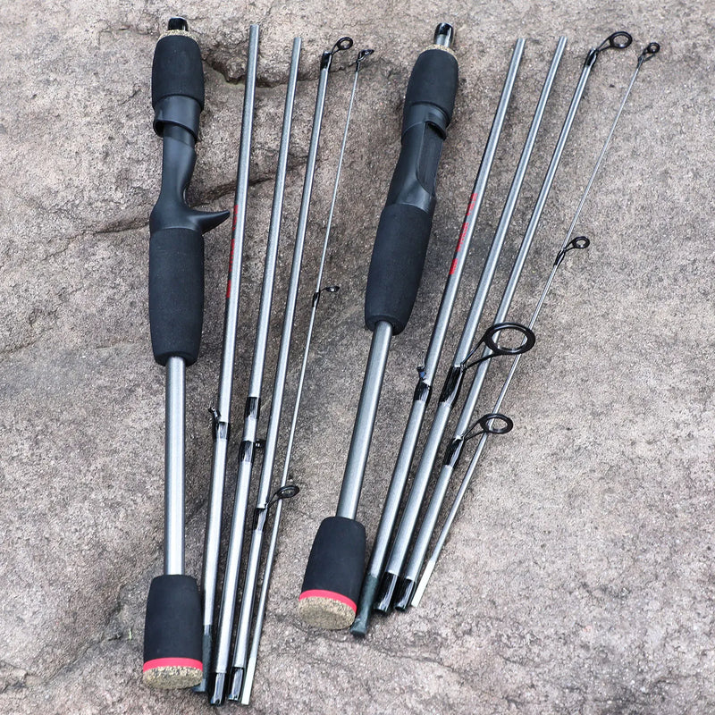 Vara De Pesca Ultraleve Sougayilang: Conforto e Precisão Com Fibra De Vidro e Punho Em EVA