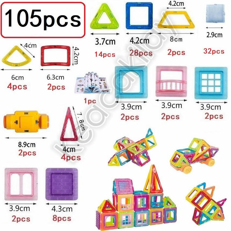 Blocos Magnéticos Criativos - Estimulando a Imaginação e o Aprendizado Infantil