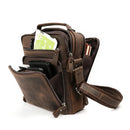 Mochila Joyir Premium em Couro Genuíno para Conforto e Estilo