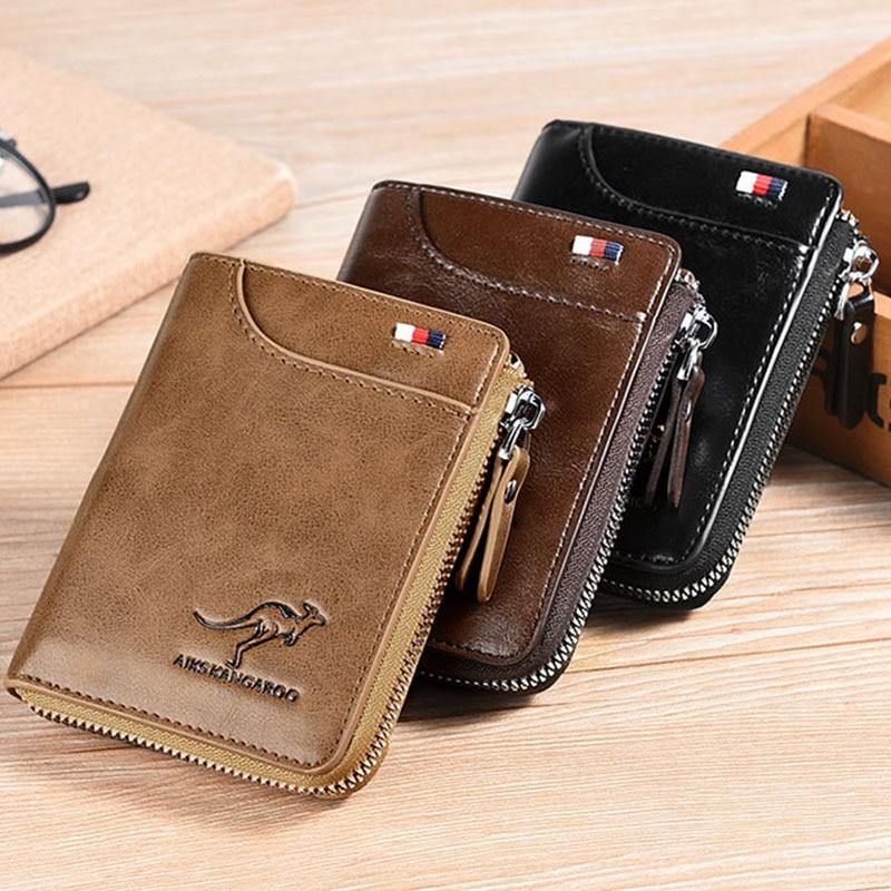 Carteira Masculina de Couro Kangaroo
