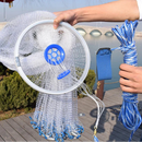 Tarrafa de Pesca Lawaia Monofilamento com Anel Prático em Alumínio ou Plástico