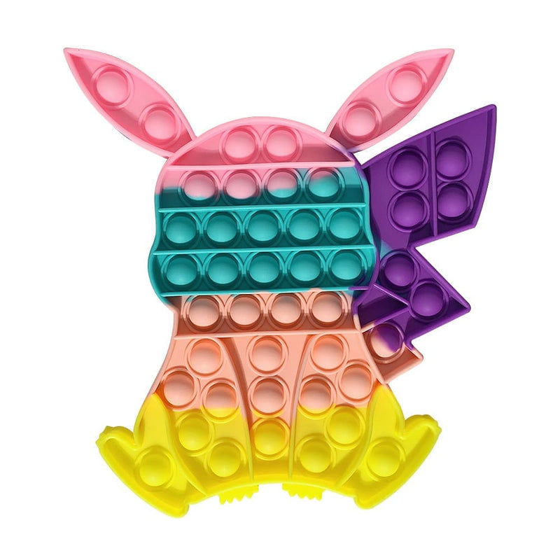 Brinquedo Pop It Pokemon Pikachu Anti Stress Fidget Toys Sensorial Colorido