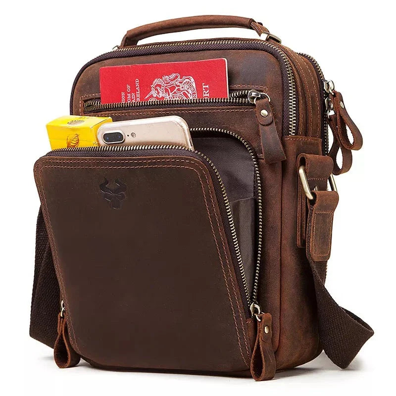 Mochila Hummer Premium em Couro de Vaca - Estilo e Conforto para o Seu Dia a Dia