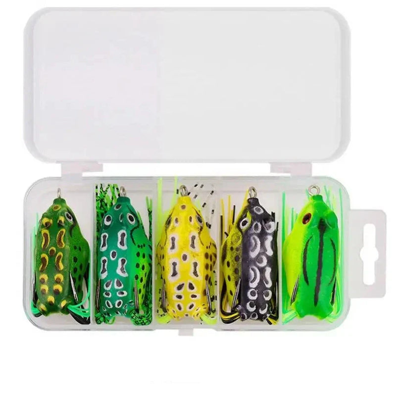 **Isca Artificial de Sapos Frogs - Conjunto com 5 Unidades de 4cm para Capturas Eficazes**