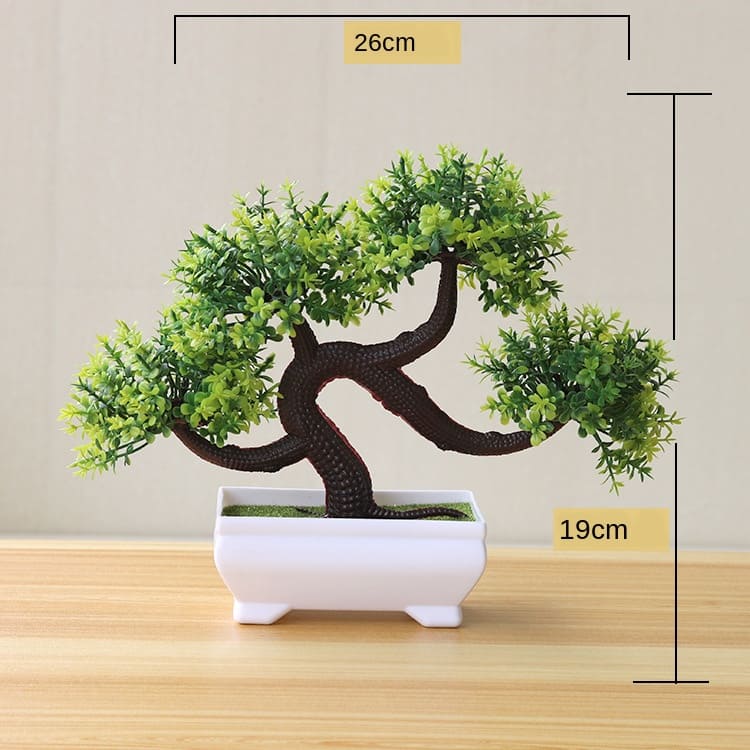 Vaso com Planta Artificial Bonsai para Decoração